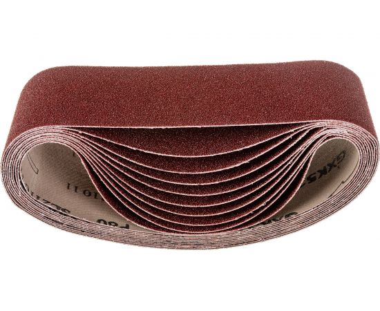 Шлифовальные ленты ЛБ 75х533 мм, А80, 14А, 10 шт. Tsunami D76107553314080 