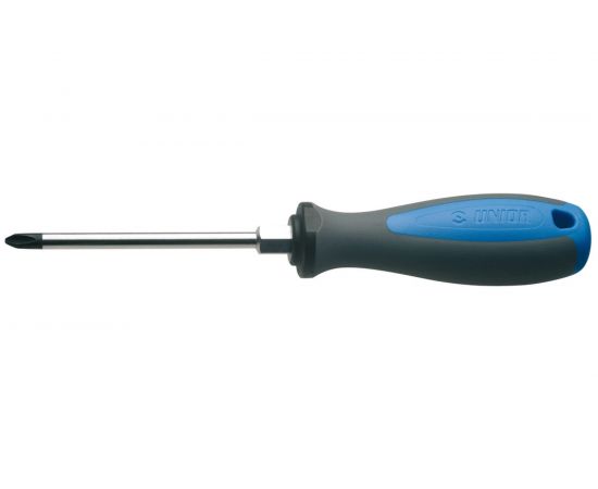 Отвертка Unior крестовая с шестигранным основанием для работы с ключом рукоятка TBI PH 2x100 