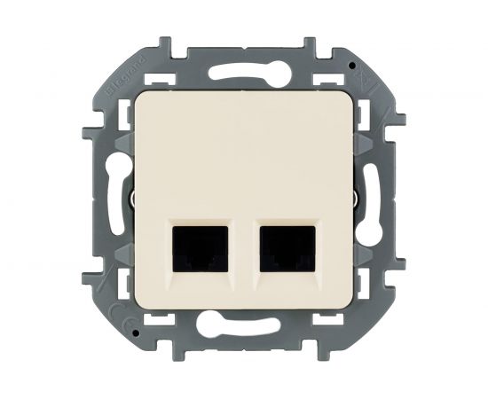 Двойная розетка RJ 45 Legrand - категория 6 - UTP - INSPIRIA - слоновая кость 673841 