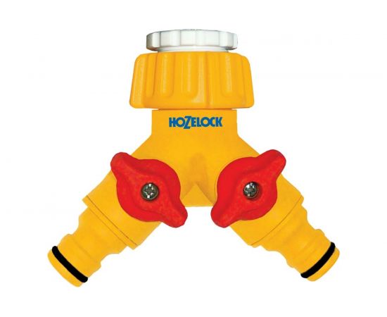 Коннектор для крана вне помещений 1/2" и 3/4" 2х канальный Hozelock 2256 3600 
