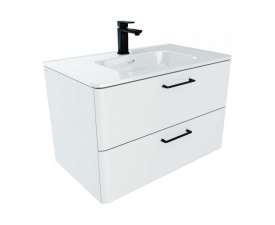 Тумба с умывальником IDDIS Brick подвесная, 80 см, белая BRI80W0i95K 