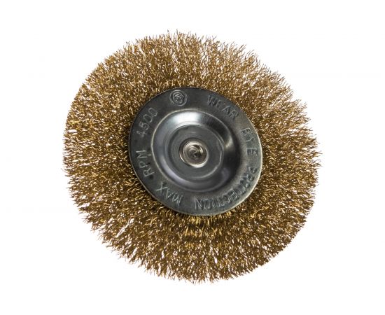 Щетка-крацовка со шпилькой для дрели 100 мм РемоКолор 45-3-001 – изображение 2