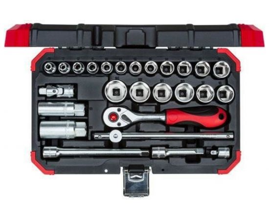 Набор торцевых головок 3/8 дюйма 26 шт Carolus 3018822 – изображение 2