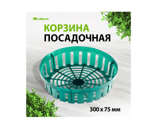 Посадочная круглая корзина СИБРТЕХ 300x75 мм 65076 – изображение 2