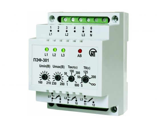 Переключатель фаз Новатек-Электро ПЭФ-301 3425601301 – изображение 2