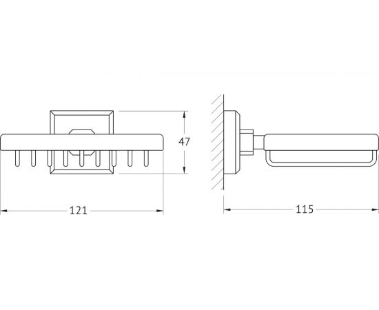 Мыльница-решетка Artwelle Hagel хром 9924 – изображение 2
