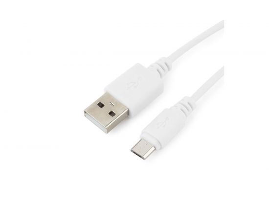 Кабель Cablexpert USB 2.0 AM/micro-BM 5P, 1м, белый, пакет CC-mUSB2-AMBM-1MW – изображение 2