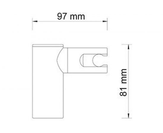 Настенный держатель лейки WasserKRAFT A008 – изображение 2