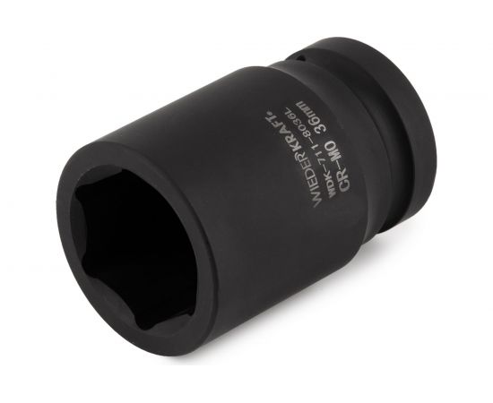 Головка торцевая ударная глубокая 6-гранная (36 мм; 1"") WIEDERKRAFT WDK-711-8036L – изображение 2