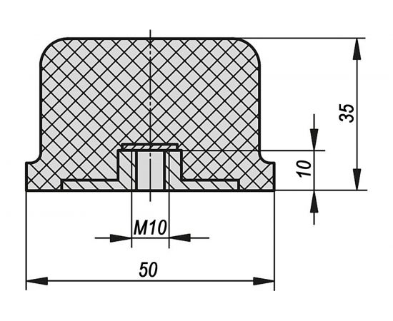 Резинометаллический буфер KIPP K0576.05003555 – изображение 2