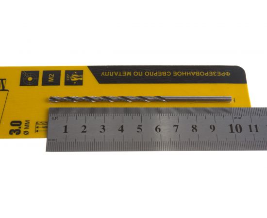 Сверло по металлу HSS-G удлиненное (3.0х100/66 мм) ГРАНИТ 165067 – изображение 2