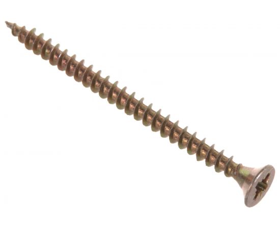 Потайной универсальный шуруп Метизный двор 3,5x50, желтый, 500 шт. 4607159063212 – изображение 2