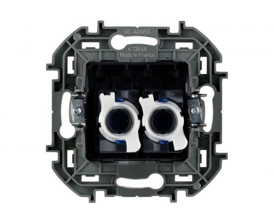 Двойная розетка RJ 45 Legrand - категория 6 - UTP - INSPIRIA - слоновая кость 673841 – изображение 3