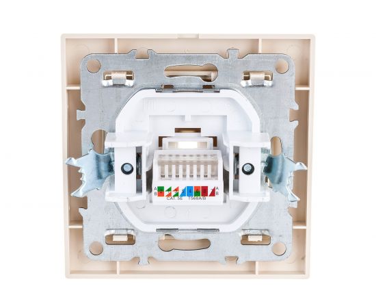 1-местная розетка EKF Минск RJ-45 СП бежевый ERK01-035-20 – изображение 3
