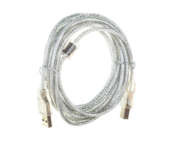 Кабель Cablexpert USB 2.0 Pro AM/BM, 3м, экран прозрачный CCF-USB2-AMBM-TR-10 – изображение 3