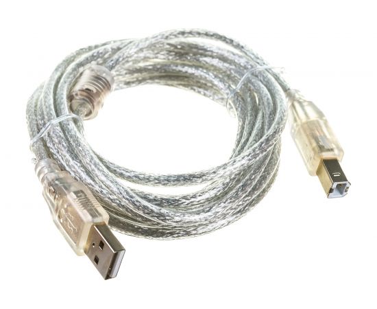 Кабель Cablexpert USB 2.0 Pro AM/BM, 3м, экран прозрачный CCF-USB2-AMBM-TR-10 – изображение 4