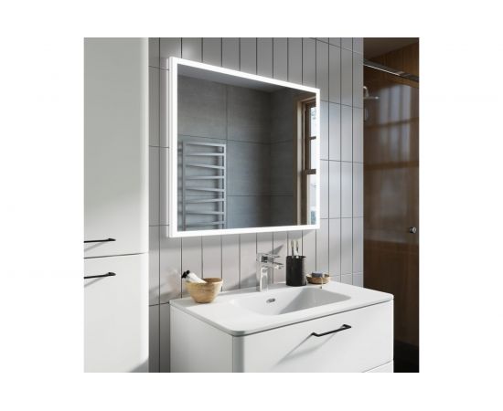 Тумба с умывальником IDDIS Brick подвесная, 80 см, белая BRI80W0i95K – изображение 4