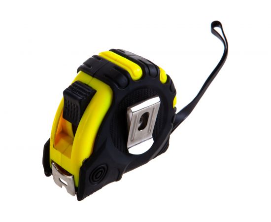 Рулетка 5мх25мм с 3 фиксаторами, в обрезиненном корпусе GRIFF d135014 – изображение 4