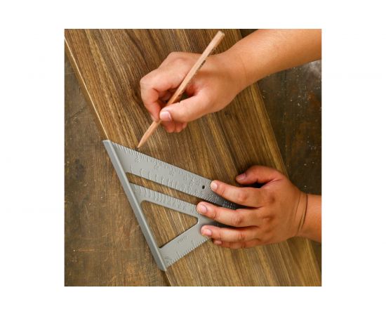 Алюминиевая треугольная линейка DEKO DKM180-255-180 041-0260 – изображение 4