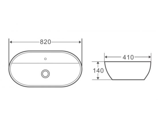 Керамическая накладная раковина BelBagno BB1347 – изображение 4