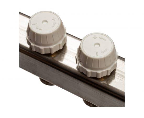 Коллектор из нержавеющей стали без расходомеров, с клапаном выпуска воздуха и сливом STOUT 3 выхода SMS-0932-000003 – изображение 5