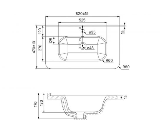 Тумба с умывальником IDDIS Brick подвесная, 80 см, белая BRI80W0i95K – изображение 10