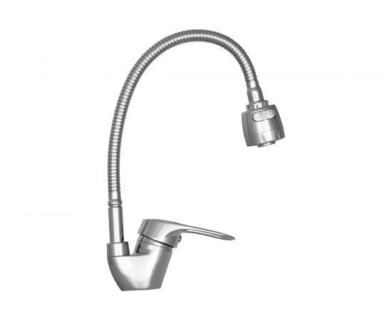 Смеситель для кухни WISENT с гибким изливом и режимом душ W5325 