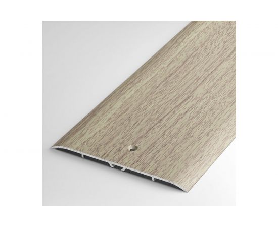 Порог прямой алюминиевый (100 мм; 0.9 м; декоративный; дуб беленый) Лука 00000001766 