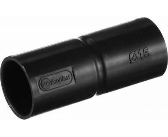 Соединительная муфта для труб Экопласт MAG16 D16мм, цвет черный 42516BL 