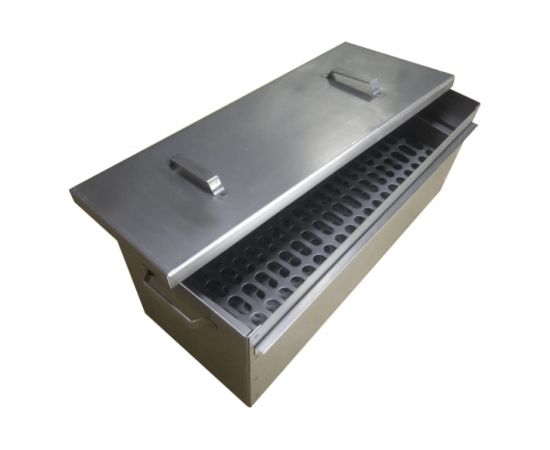 Трехуровневая коптильня Петромаш 65x25x23 см, сталь 1.2 мм, поддон 57584 