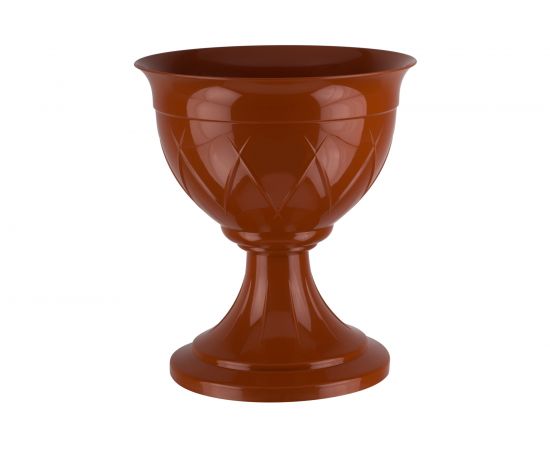 Горшок SANTINO Лилия на ножке 6 л, 27х30 см, терракотовый 049134 