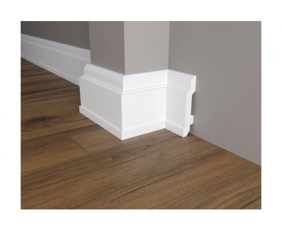 Напольный плинтус Decor-Dizayn ударопрочный влагостойкий под покраску 150Х22Х2000 мм DD702 