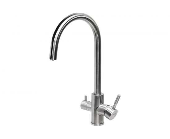 Смеситель для кухни Профсан ПСМ нержавеющая сталь AISI-304, с подключением фильтра, тип См-МОЦБА PSM-300-11 