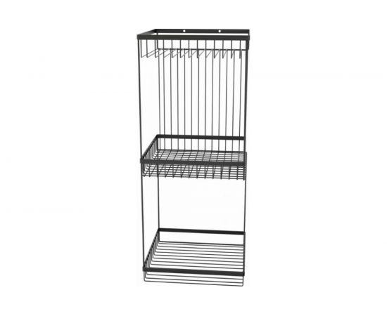 Полка для ванной комнаты FORA тройная "CONNECT" FOR-DIM093B 