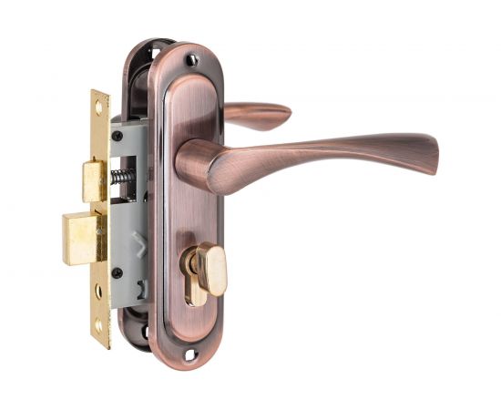 Врезной замок Стандарт с/руч 103/50B вертушка AC старая медь 4 848 