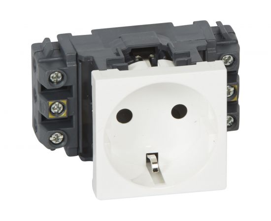 Розетка Legrand Mosaic 2М 2P+Т нем.стд. 077601 