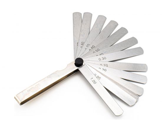 Щупы измерительные TOPAUTO набор №2/75мм/17листов 0.02-0.5мм ИЩ275 