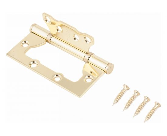 Накладная петля без врезки Стандарт 2BB BP (100х75х2.5 мм; латунь; 1 шт) 7107 