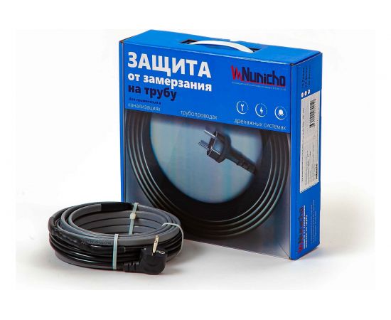 Греющий саморегулирующийся кабель на трубу (готовый комплект) Nunicho 24 Вт/м, 20 м, 14152420 