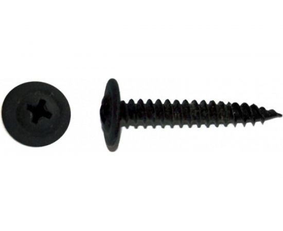 Саморез с прессшайбой КРЕП-КОМП острый чёрный фосфат 4,2х14 1000шт пшоч14ф 