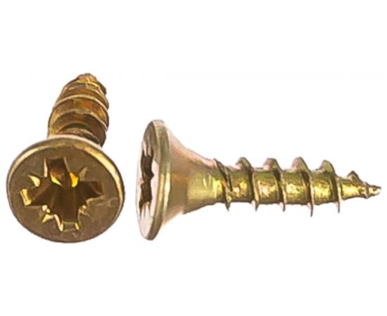 Потайной универсальный шуруп Метизный двор 2,5x10, желтый, 1000 шт. 4690441029348 
