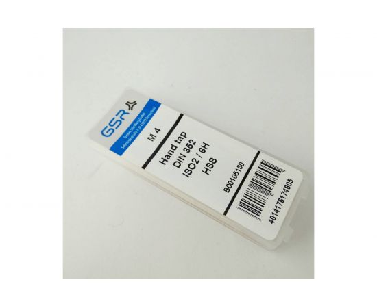 Ручные метчики GSR M4х0,7 HSSG DIN352 6H набор 3 шт для глухих и сквозных отверстий B00105050 – изображение 2