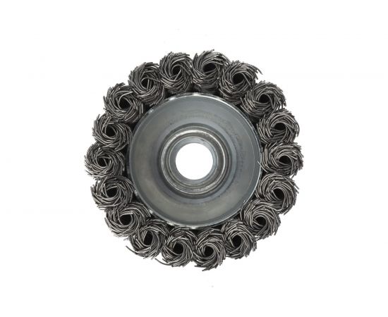 Щетка чашечная (80 мм; М14х2; нержавеющая жгутовая проволока 0.5 мм) Профоснастка 20802004 – изображение 2