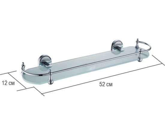 Полка Ekko 1-ярусная, с круглыми ножками E1907-1 – изображение 2