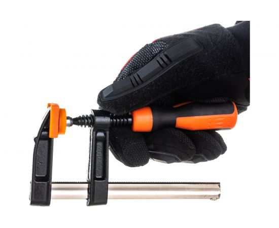 Струбцина BOHRER F-тип, 100x50мм, двухкомпонентная рукоятка 47510050 – изображение 2