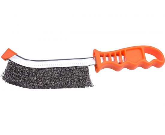 Ручная металлическая щетка HARDEN медное покрытие, 225 mm. 620140 – изображение 2