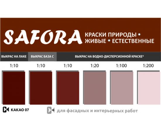 Колеровочная паста SAFORA какао 100 мл 07 – изображение 2