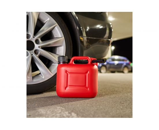 Канистра пластиковая 5 л для бензина и ГСМ красная сертифицирована REXANT 80-0201 – изображение 2