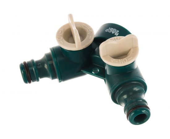 Распределитель двухканальный 3/4" для системы полива Raco 4250-55255C – изображение 2