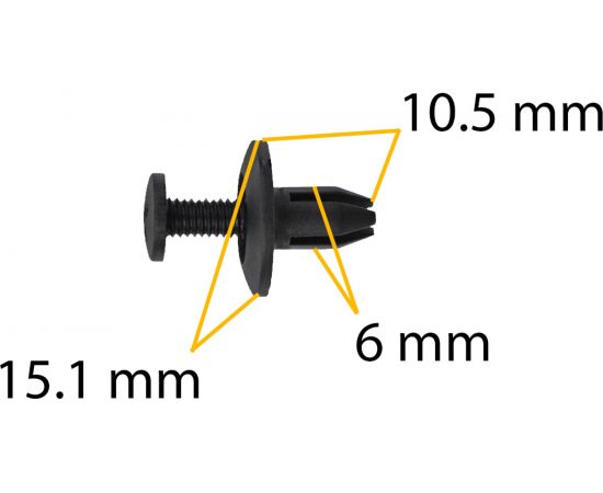 Автокрепеж Acura/Honda/Infiniti/Isuzu/Kia/Nissan 10 шт 5578552020, 90684SA50030, 8942981190 КрепАвто 0171 – изображение 2